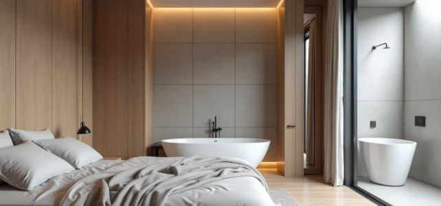 Idées et conseils pour un plan de chambre parentale 15m2 avec salle de bain intégrée